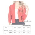 thumbnail image 5 of ShezPretty Women's Bolero 3/4 Sleeve Cropped Open Front Short Shrugs Cardigans Sweaters Jackets (Small, DUSTY PINK), 5 of 5
