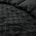 thumbnail image 3 of Peace Nest Clipped Jacquard Geometric Duvet Cover & Pillowcase Set, Light Blue/Cross, King Size, 3 of 6