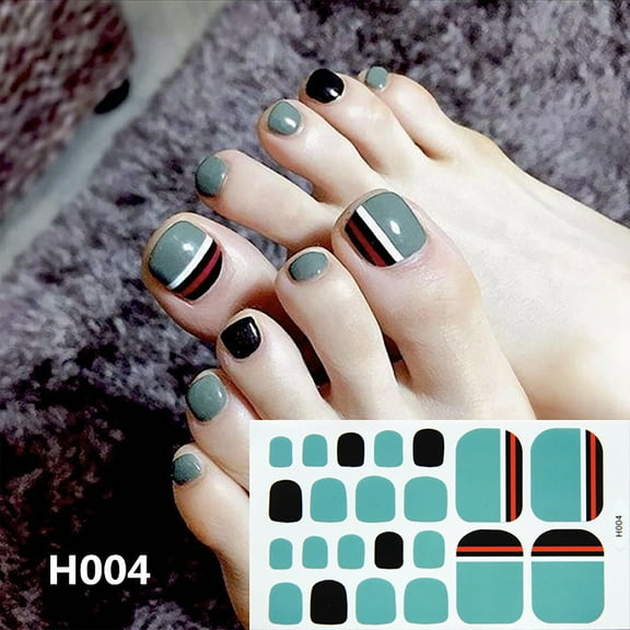 Nail Stickers Toe Nail Sticker Art Decals for Manicure DIY Stamping Tips and Foil Designs