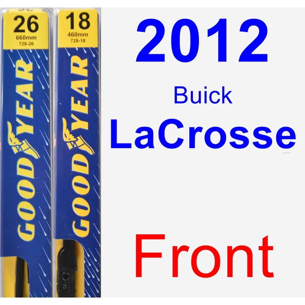 2012 Buick Lacrosse Wiper Blade Set Kit Front 2 Blades Premium Walmart Com Walmart Com