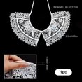 thumbnail image 2 of Cuello de encaje blanco, cuello falso de encaje para mujer, hueco, desmontable, tela de flores, bordado falso, apliques de cuello, parches, solapa de camisa, 2 of 9