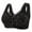 Black, variant on Womens Bras,Womens Bras,Push up Plus Size Front Closure Wireless