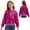 Hot Pink, variant on Aiihoo Kids Sparkly Sequin Bomber Flight Jacket Baseball Jackets Hip-hop Modern Dance Coat Tops Silver 6