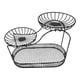 thumbnail image 2 of Cesta de frutas para encimera de cocina, cesta multiusos de malla metálica, organizador de 3 niveles Negro B, 2 of 7