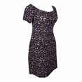 thumbnail image 3 of Vestido George para Mujer, con Cuello Ojal y Manga Corta Plisado con Elástico Negro Talla 2EG, 3 of 4