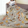 thumbnail image 6 of Pofeuu Cute Dog Print Ultra-Soft Micro Fleece Blanket,for Bed Or Sofa,All Season Throw Blankets Flannel Blanket-60"x50", 6 of 7