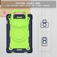thumbnail image 4 of elitegadget Case for Samsung Galaxy Tab A9+ Plus 11 Inch (SM-X210/X215/X216) 2023 Released - Heavy Duty Impact Resistant Case Cover with Rotating Ring Stand + 1 Stylus (Navy Blue/Green), 4 of 5