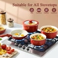thumbnail image 2 of GIPP 5pcs Pots and Pans Set Non Stick,Cookware Sets with Removable Handle, Oven & Dishwasher Safe,Induction Cookware,Kitchen Cooking Set,Red Black Gradient, 2 of 9
