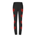thumbnail image 4 of Timegard Womens Pajamas Pants Leggings Slim Comfy Valentines Day Print Trousers Sleepwear Casual Pants, 4 of 5