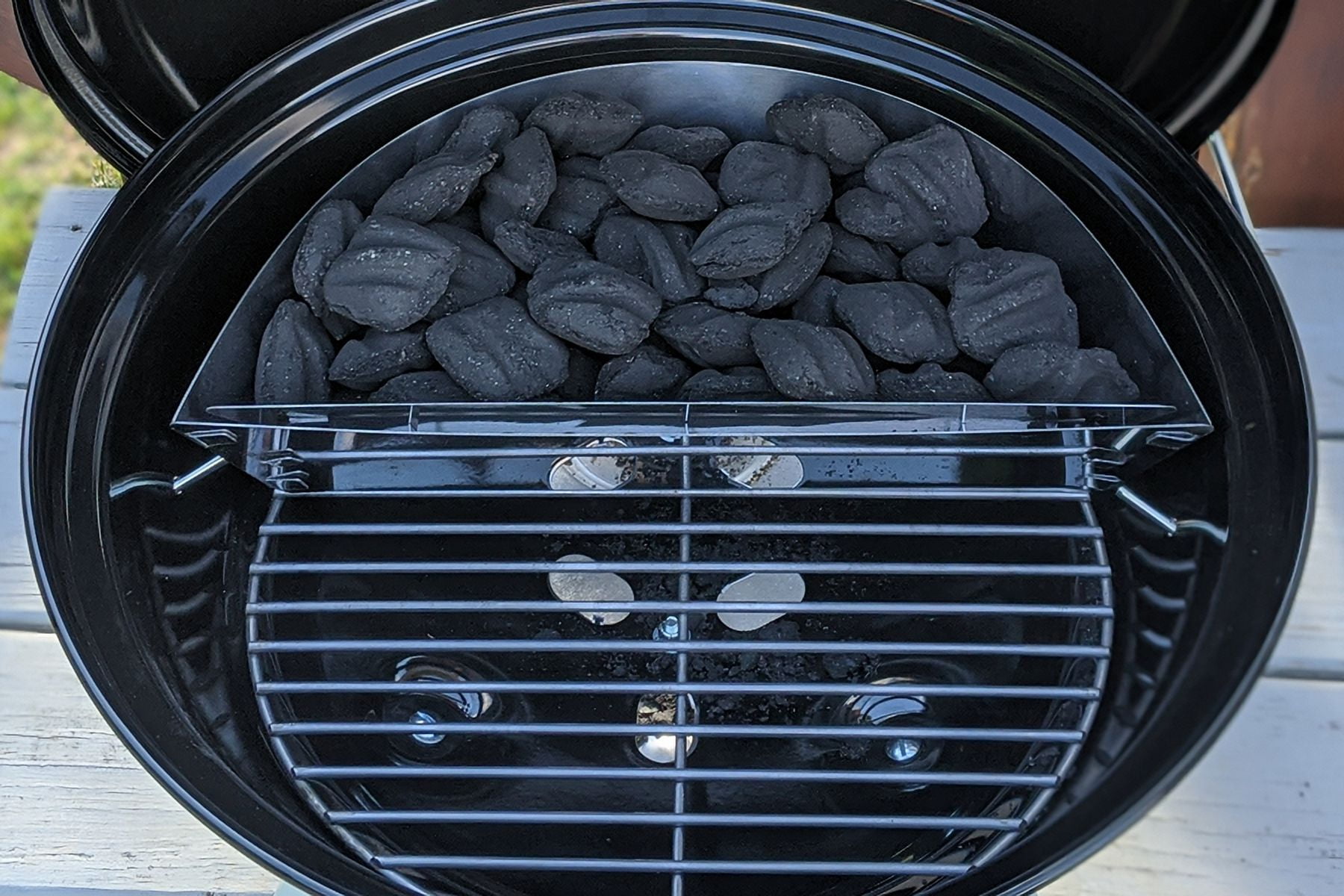 SnS Grills Slow 'N Sear® 18" — Stainless Steel Charcoal Basket Insert for Weber 18-Inch Kettle Grill, Smokey Joe, Jumbo Joe & Weber Summit, Two-Zone Smoking
