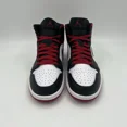 thumbnail image 3 of Ni - ke Ni - ke Air Jordan 1 Mid Black Toe DQ8426-106 White Gym Red Mens US 10.5 UK 9.5, 3 of 5