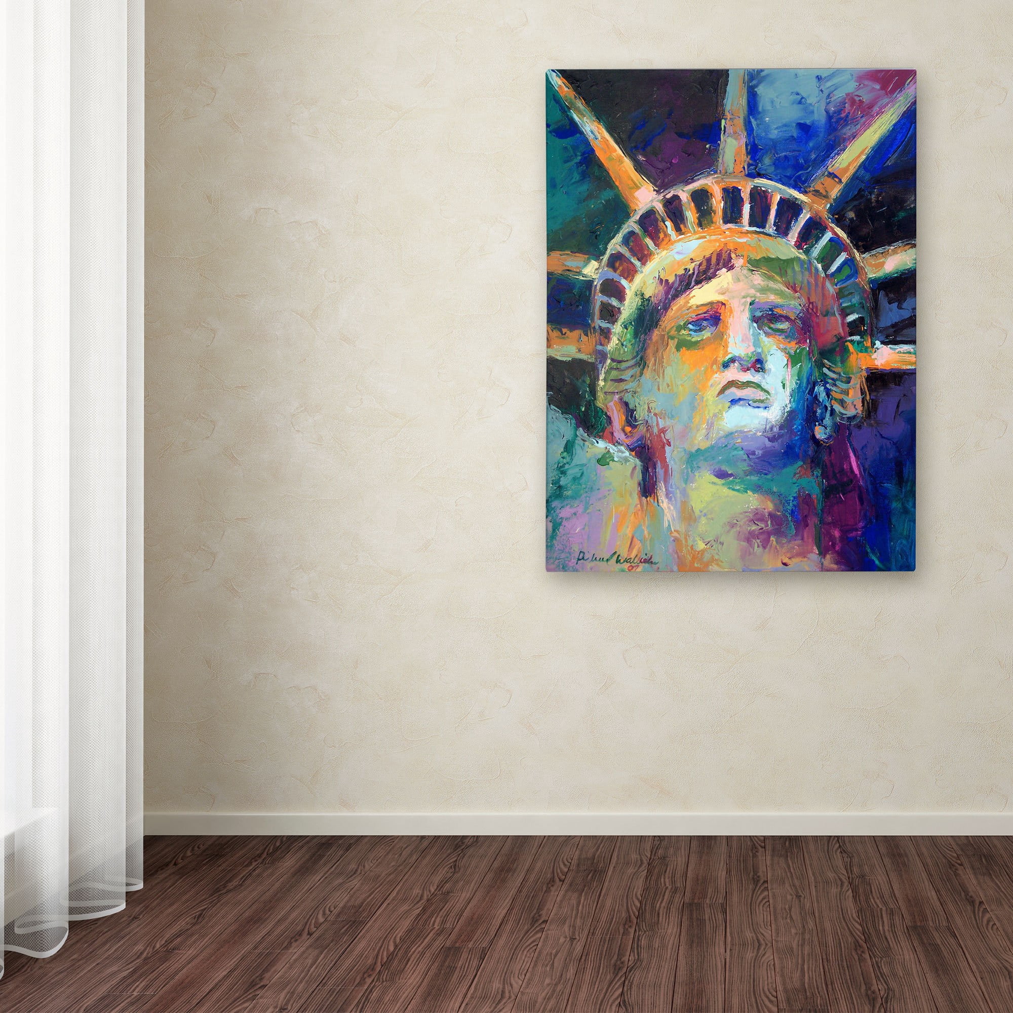 Richard Wallich 'Statue' Canvas Art
