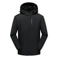 thumbnail image 1 of IROINNID Veste Extérieure pour Hommes en Solde, Coupe-Vent de Randonnée Confortable, Imperméable, à Capuche, Manches Longues, Noir, 1 of 3