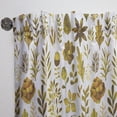 thumbnail image 3 of DESIGN ART Designart 'Watercolor Texture with Flowers & Plants' Modern Curtain Single Panel 52 in. wide x 84 in. high - 1 Panel 84 Inches, 3 of 5