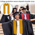 thumbnail image 4 of Graduation Stole, Green, 1 Piece, Suitable for College Graduation Ceremony, 4 of 5