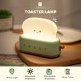 thumbnail image 4 of Mini Night Lights Toaster Lamp for Kids Cute Room Decor, 4 of 8