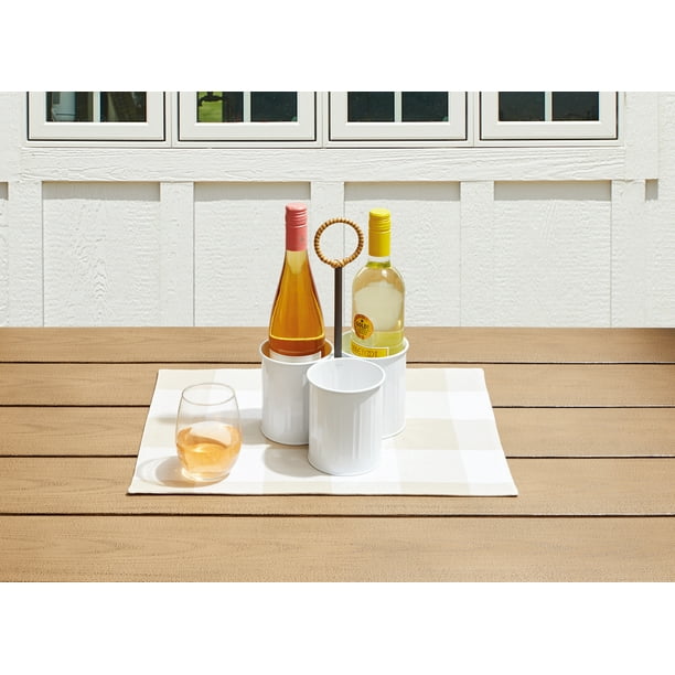 Better Homes & Gardens Galvanized Wine Caddy, Utensil Caddy