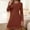Brown, variant on BILIKEYU Women's Print Round Neck Nightgowns & Sleepshirts, Pajamas for Women Set, Fall Pajamas Women, Women's Sleepwear
