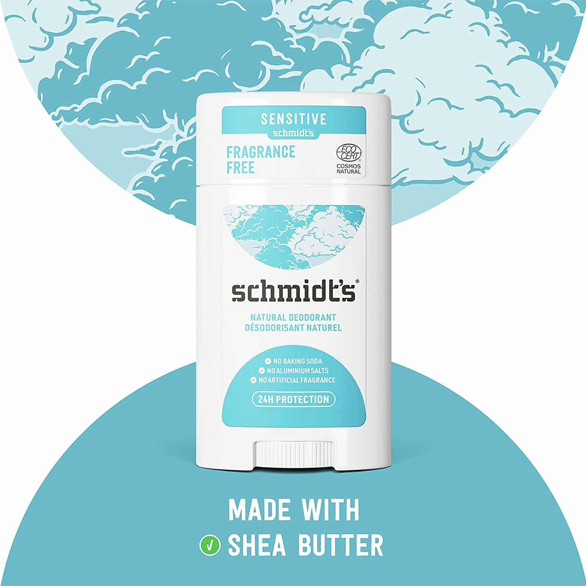 Schmidt's Aluminum Free Natural Deodorant for Sensitive Skin, 2.65 oz - image 4 of 7