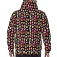 thumbnail image 7 of Pofeuu Colourfull Owl Print Mens Casual Hooded Collar Drawstring Hoodies Pullover Sweatshirts Casual Long Sleeve Shirts-X-Large, 7 of 7