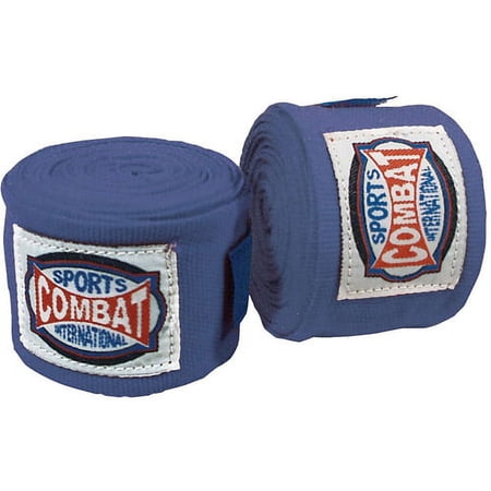 Combat Sports Semi-Elastic Handwraps - 10 Pack Blue