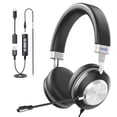 thumbnail image 2 of Wantek Computer Headset with Microphone, USB Headset with Microphone (Mic Noise Cancellation & Volume Control) for PC Laptop Work Home Office Online C, 2 of 8