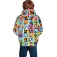 thumbnail image 6 of Kll Unisex Kids Boys Girls Hooded Pocket Pullover Hoodies-Cute Dogs Collage, 6 of 9