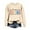 Beige, variant on JFGHDG Fri Yay Teacher Sweatshirt Women Funny Happy Friday Letter Print Shirts Casual Long Sleeve Crew Neck Pullover Tops Pink L