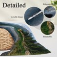 thumbnail image 3 of Mountain Throw Pillow Cover 24 x 36 Inch Decorative Pillow Cover Nature Green Forest Lake Country Lumbar Pillowcase Seasonal Rectangle Cushion Case for Couch Sofa Bed Living Room, 3 of 9