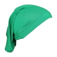 thumbnail image 1 of Gorra de mujer de algodón de seda de alta elasticidad con fondo cilíndrico monocromático, 1 of 5