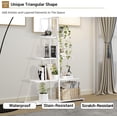thumbnail image 4 of 4 niveles ladder a-shaped de esquina estante - free standing, steel frame, almacenamiento rack organizer para oficina en casa, sala de estar, o kitchen (blanca), 4 of 8