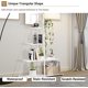 thumbnail image 4 of Qinaqin 4 Niveles Ladder Bookshelf a-Shaped Corner Estante Soporte Free de Profundidad Pie Bookcase Almacenamiento Rack Organizador con Steel Frame para Oficina en Casa Living Sala Kitchen Blanco, 4 of 7