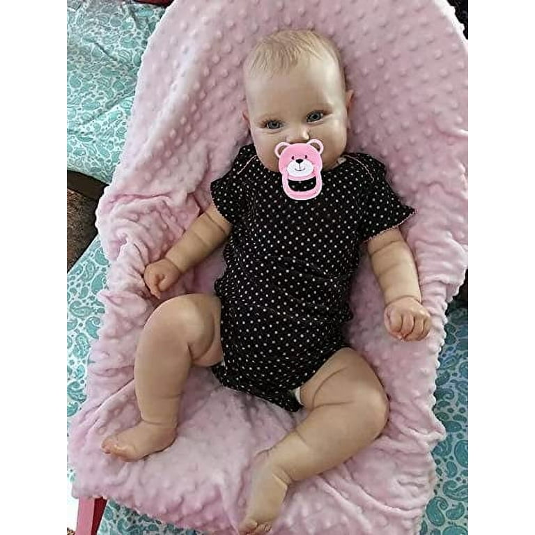  Pinky Reborn 50cm Reborn Baby Doll 20inch Newborn Toddler Real  Soft Touch Ma with Hand-Drawing Hair Handmade Doll : Toys & Games