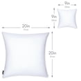 thumbnail image 5 of 22" x 22" Microbead Stuffer Pillow Insert Sham Square Pillow Cushion for Extra Comfort & Support. Zip Pocket w/ Mini stuffer Zip-in Insert - Adjustable & Perfect Fit With Any Decorative Cover - 1 Pcs, 5 of 5