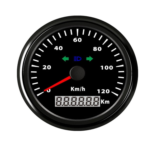 200 Km/h 120Km/h Speedometer Gau 85mm Car Boat Motorcycle Speedometer Odometer With Turning Light ,Easy to Install