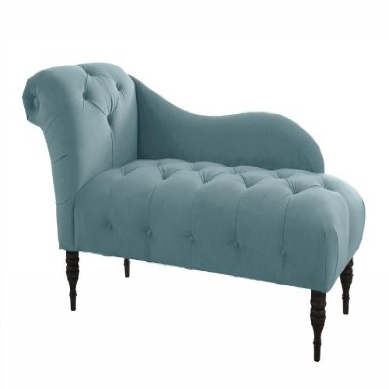 Skyline Furniture Tufted Fainting Sofa, Velvet Caribbean