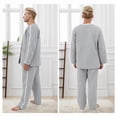 thumbnail image 4 of XDZJLR Mens Shirts Easy To Wear And Take Off Sick Clothes Leg And Arm Fracture Poserative Care Clothes Bed Paralysis Tee, 4 of 6