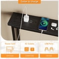 thumbnail image 4 of 79" Console Table with Power Outlet, Narrow Sofa Table 2 Pack, Black | Entryway Table with Charging Station & 4.9 Ft Extension Cord & Adjustable Feet, behind Couch Table for Living Room, Hallway, 4 of 8