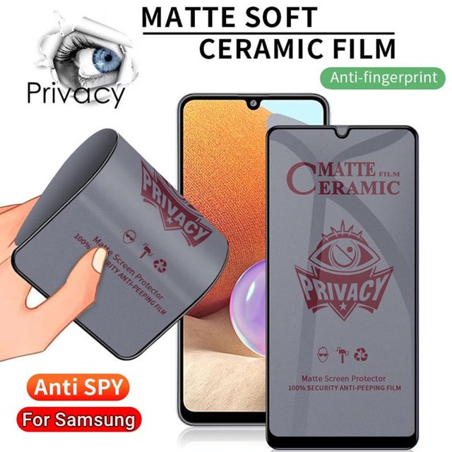 1-4Pcs Cerámica Anti Espía Privacidad Vidrio Templado Mate Protector De Pantalla Para Samsung Galaxy S20 S21 S22 S23 Plus Ultra S21FE S20FE F Note 20 Película Suave