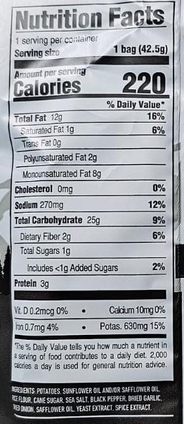 Boulder Canyon | Sea Salt & Cracked Pepper | Kettle Style Potato Chips | 1.5 Ounce Individual Bags | Pack of 16 | Bundled by SUPERDEALS with Mystery Bonus Gift