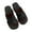 Black, variant on Anuirheih Slip on Sandals Women,Summer Fashion Straps Thick Bottom Non-slip Wedge Slippers(Black)
