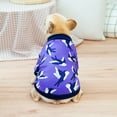 thumbnail image 1 of Yidarton Pet Fall/Winter Bulldog Dog Dog Clothes Return Swallow Bullfighting Wei Yi Teddy Koji Dog Warm Clothes dark blue, 1 of 8