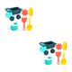 thumbnail image 3 of Tholdsy Juguetes acuáticos divertidos para niños - Para niños Playa o piscina Jugar Verano Arena Nieve Edutainment Línea Juegos familiares Coche de cuatro ruedas Sin pala 2Conjunto, 3 of 6