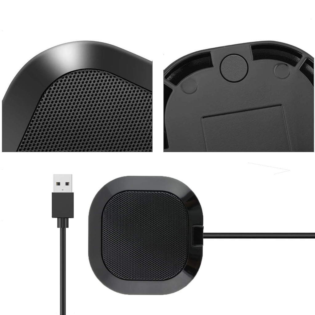 Computer PC Mic Desktop Microphone 360 Degree Omnidirectional Pickup Condenser for Video Conference Gaming Chatting
