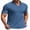Blue, variant on Men' Muscle V Neck Polo Shirts Slim Fit Short Sleeve Golf T-Shirts Ribbed Knit Soft Tees