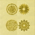 thumbnail image 1 of Ahgly Company Tapis d'Intérieur Lavable en Machine Carré Transitionnel Orange Or, 8 Pieds Carré, 1 of 7