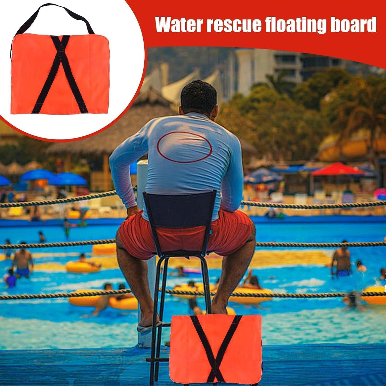 Boat Throw Cushion Nylon 46x36x6cm Throwable Flotation Cushion Swimming Safety Supplies for Fishermen Kayakers Water Sports Rescue Teams Lake Sailing Clubs Poolside Kayak Canoe Dock Area
