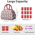 thumbnail image 4 of Reusable Ladybug Lnsulated Lunch Bag for Women & Men - Leakproof Water-Resistant Cooler Tote, Large Capacity for Work,Travel,Picnic,Beach & Office., 4 of 4