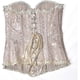 thumbnail image 3 of Szivyshi Women's Overbust Sweetheart Lace Up Plastic Bones Corset Bustier Top, 3 of 4