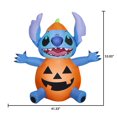 thumbnail image 2 of Stitch in Pumpkin Costume - Inflatable, 2 of 6
